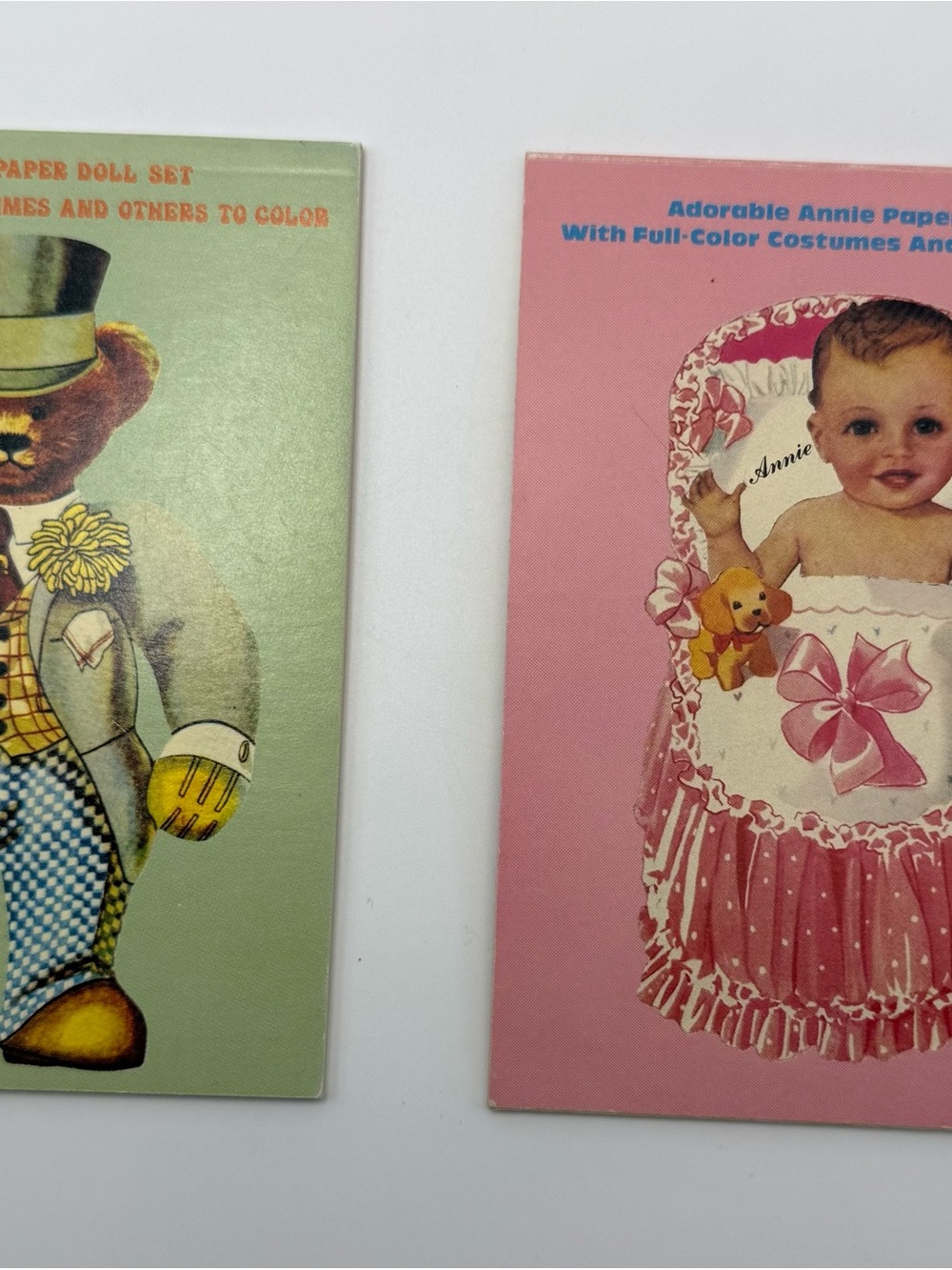 Merrimack Teddy Bear & Annie Paper
Dolls Book Lot Color Yourself 1984